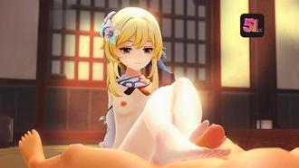  3D原神AKT-荧妹温柔足交哥哥被后入国语中字 